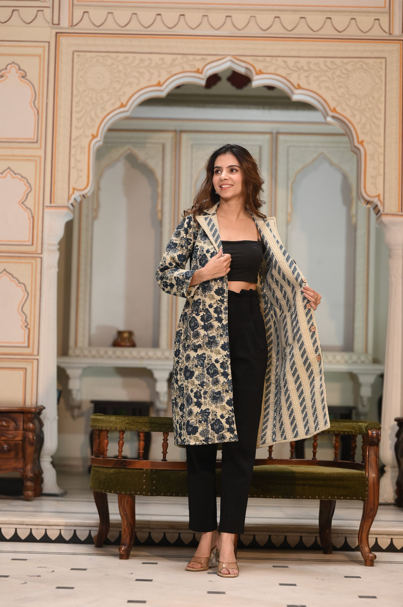 Presenting Jaipuri printed Women's Wear Quilted Full Sleeves JACKETS 🧥(NFWC07)