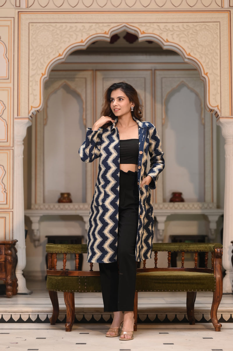 Presenting Jaipuri printed Women's Wear Quilted Full Sleeves JACKETS 🧥(NFWC06)