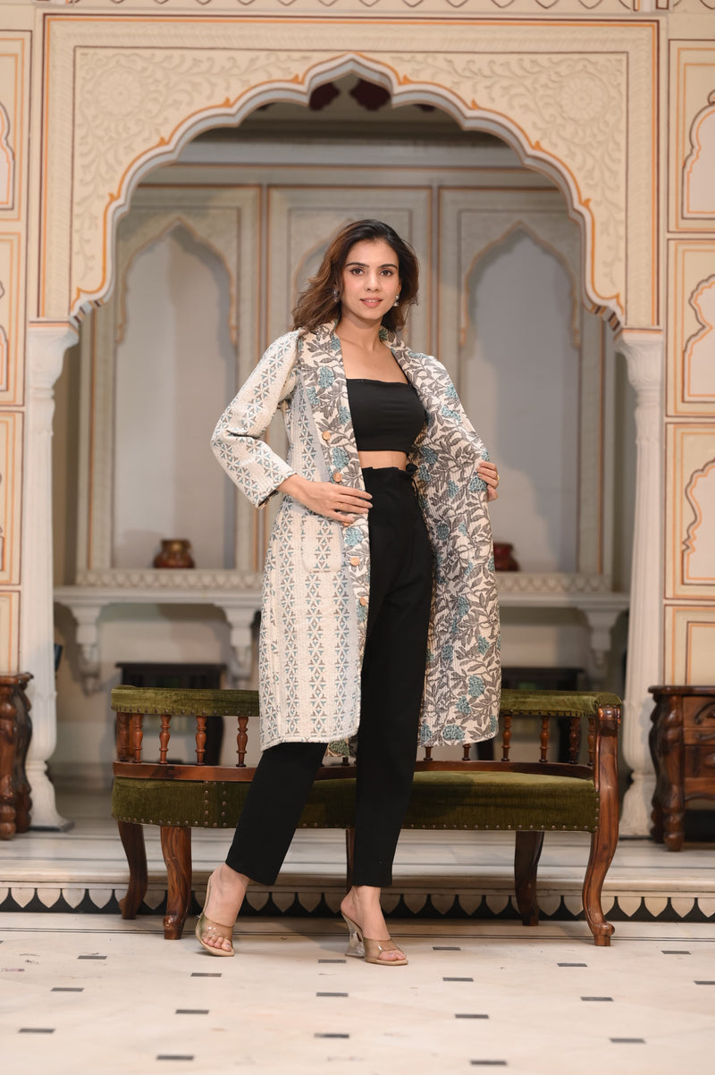 Presenting Jaipuri printed Women's Wear Quilted Full Sleeves JACKETS 🧥(NFWC05)