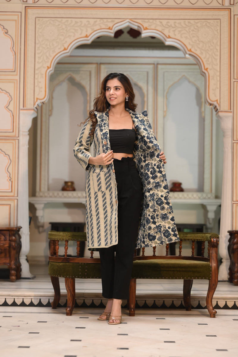 Presenting Jaipuri printed Women's Wear Quilted Full Sleeves JACKETS 🧥(NFWC03)