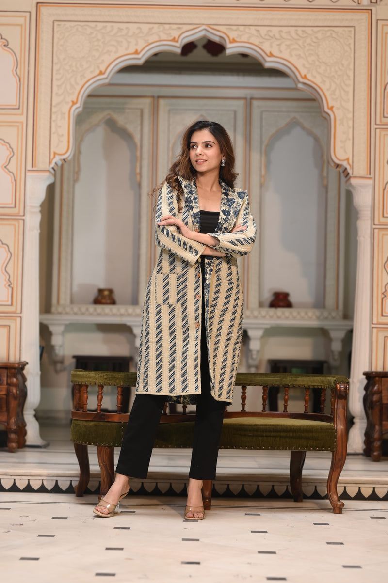 Presenting Jaipuri printed Women's Wear Quilted Full Sleeves JACKETS 🧥(NFWC03)