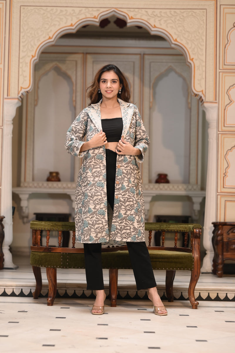 Presenting Jaipuri printed Women's Wear Quilted Full Sleeves JACKETS 🧥(NFWC05)