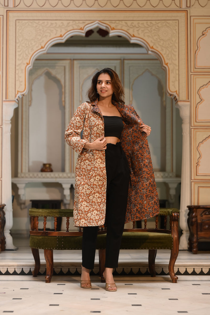 Presenting Jaipuri printed Women's Wear Quilted Full Sleeves JACKETS 🧥(NFWC01)