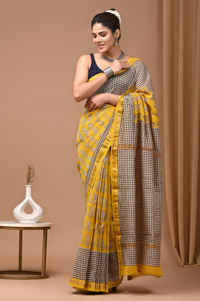 Premium Maheshwari Silk Saree (SWSRMAH58)