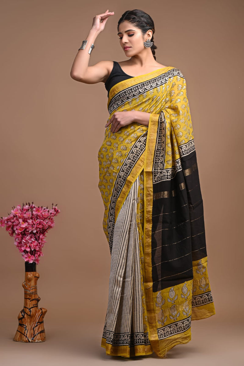 Premium Maheshwari Silk Saree (SWSRMAH54)