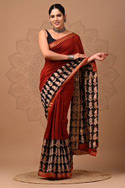 Premium Maheshwari Silk Saree (SWSRMAH52)