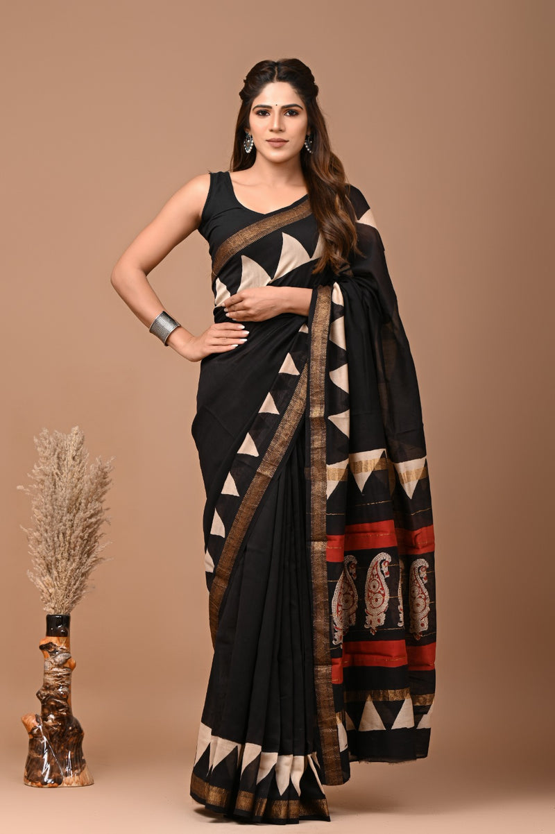 Premium Maheshwari Silk Saree (SWSRMAH40)