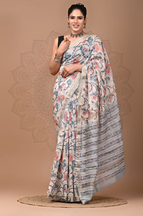 Premium Maheshwari Silk Saree (SWSRMAH12)