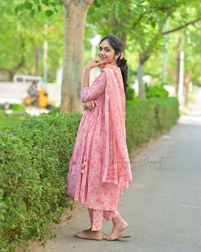 Presenting New Cotton Festival Collection In Pure Cotton With Hand And Adda mirror Work kurti And pant Dupatta Set Fully Stitched Ready To Wear 🔥😍🥰