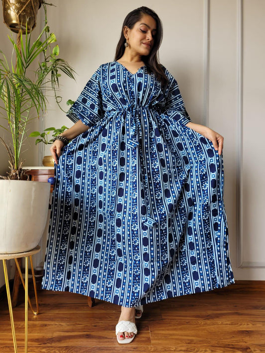 Exclusive New  Added Hand Block printed KAFTAN 🔸️Authentic PRINT, with natural colours.