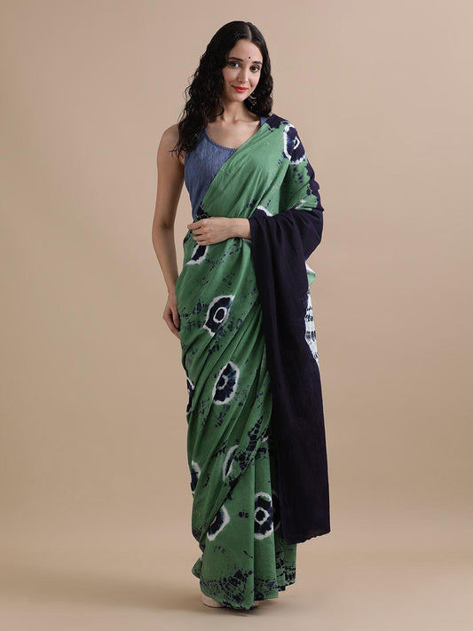 New Exclusive Block Printed Pure Cotton Saree