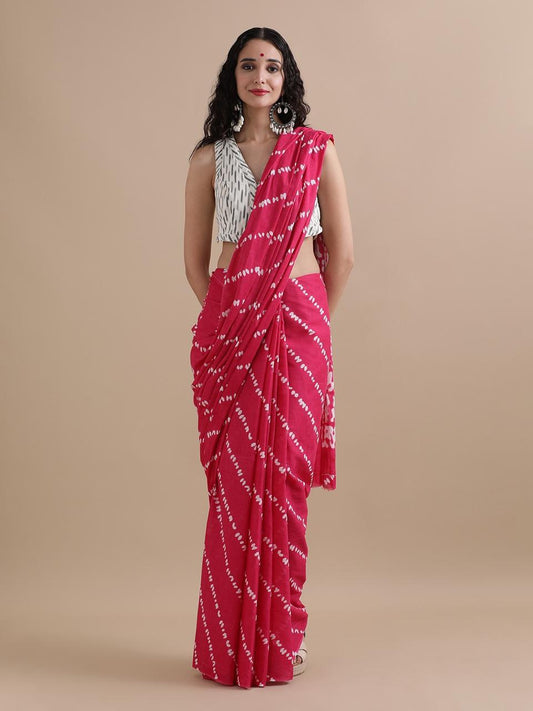 Exclusive Premium Hand Block Printed Pure Cotton Saree