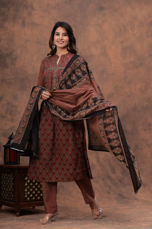 New launch 🆕 Printex kurti with pant and dupatta(WARED401)