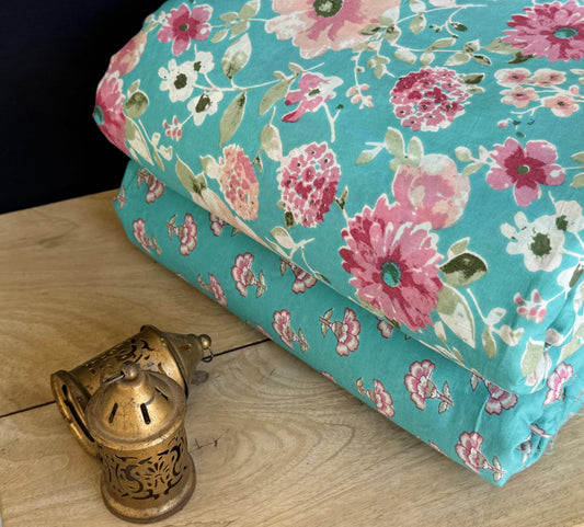 Exclusive Hand Block Printed Fabric Combo  (SWCOM34)