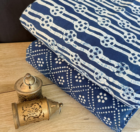 Exclusive Hand Block Printed Fabric Combo  (SWCOM73)