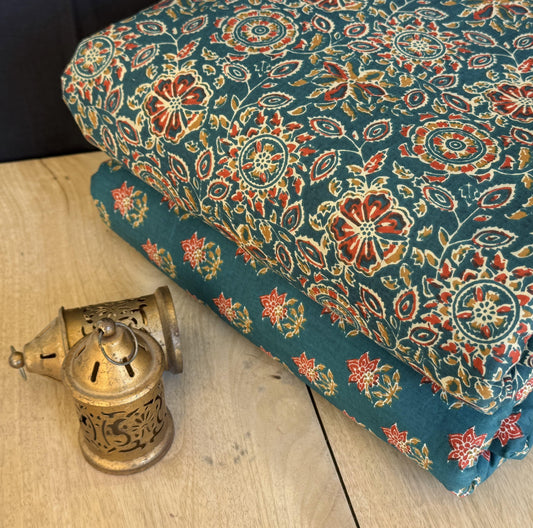 Exclusive Hand Block Printed Fabric Combo  (SWCOM72)