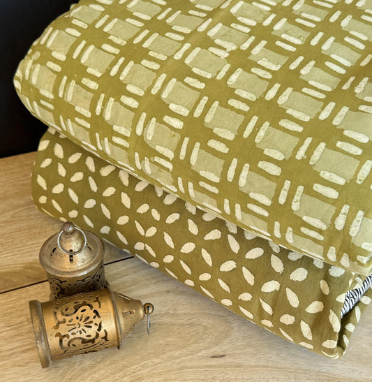 Exclusive Hand Block Printed Fabric Combo  (SWCOM71)