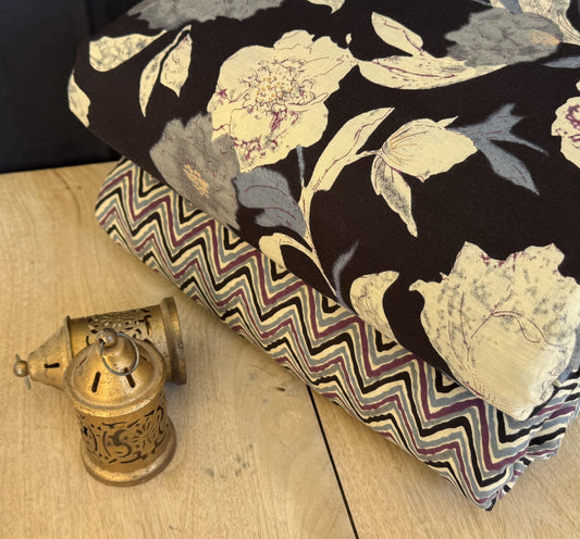 Exclusive Hand Block Printed Fabric Combo  (SWCOM67)