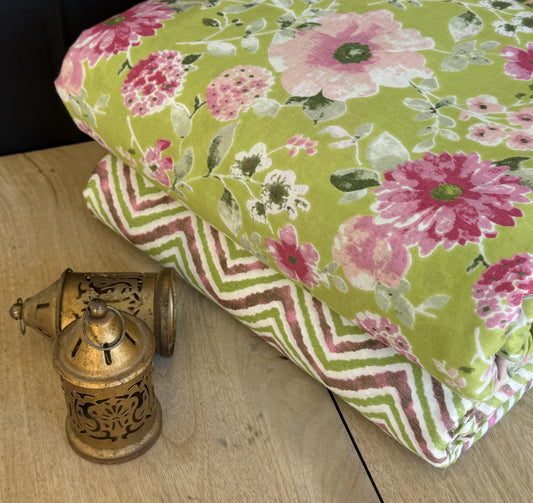 Exclusive Hand Block Printed Fabric Combo  (SWCOM61)