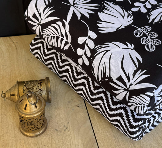 Exclusive Hand Block Printed Fabric Combo  (SWCOM60)