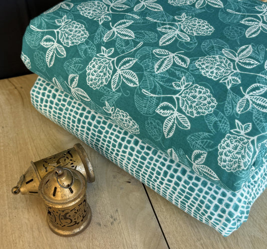 Exclusive Hand Block Printed Fabric Combo  (SWCOM57)