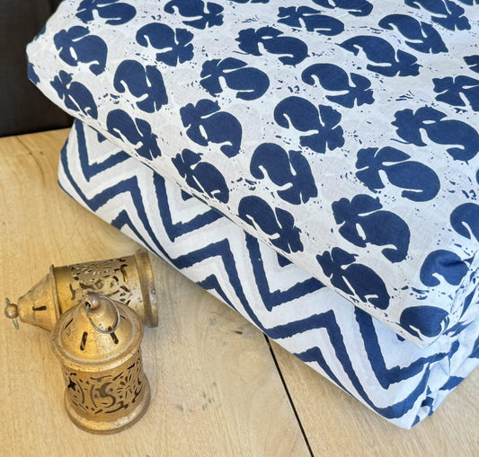 Exclusive Hand Block Printed Fabric Combo  (SWCOM56)