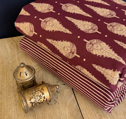 Exclusive Hand Block Printed Fabric Combo  (SWCOM50)