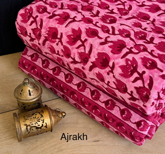 Exclusive Hand Block Printed Fabric Combo  (SWCOM13)