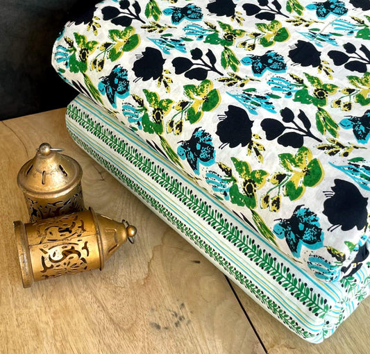 Exclusive Hand Block Printed Fabric Combo  (SWCOM06)