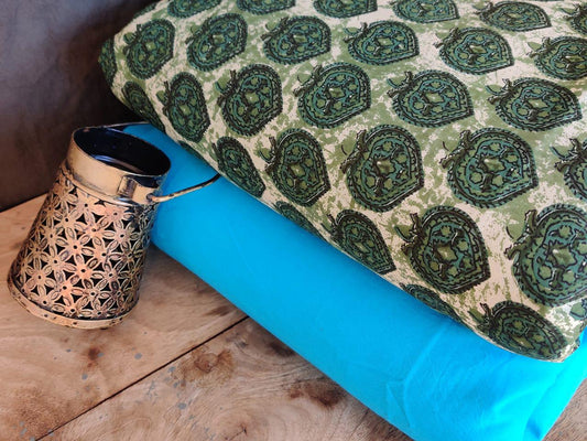 Exclusive Hand Block Printed Fabric Combo  (SWCOM05)