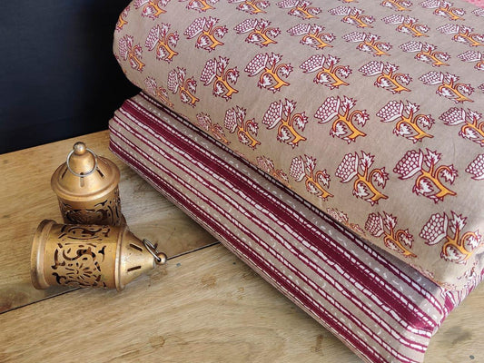 Exclusive Hand Block Printed Fabric Combo  (SWCOM04)