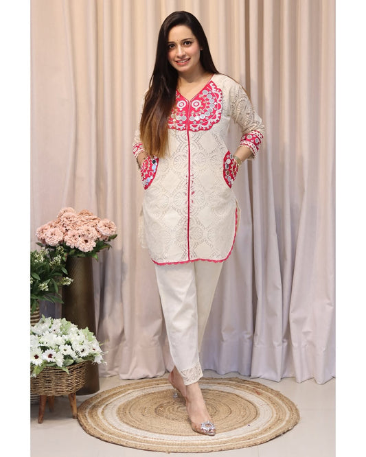 💃cotton shiffle Cord Set (WACD130)