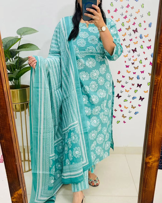 Presenting Beautiful Heavy quality cotton Fabric designer festive wear frock style(WARED464)