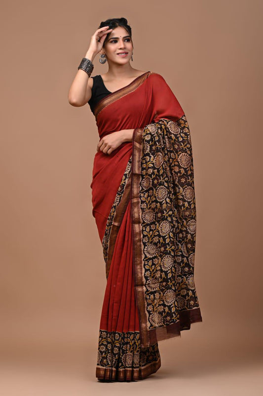 Premium Maheshwari Silk Saree (SWSRMAH11)