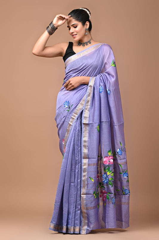 Premium Maheshwari Silk Saree (SWSRMAH19)
