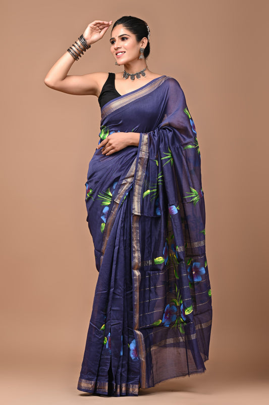 Premium Maheshwari Silk Saree (SWSRMAH20)