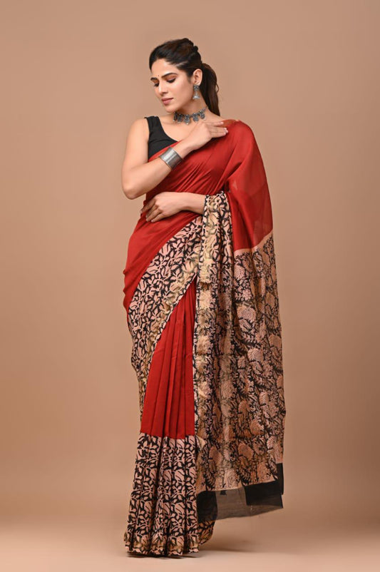 Premium Maheshwari Silk Saree (SWSRMAH23)