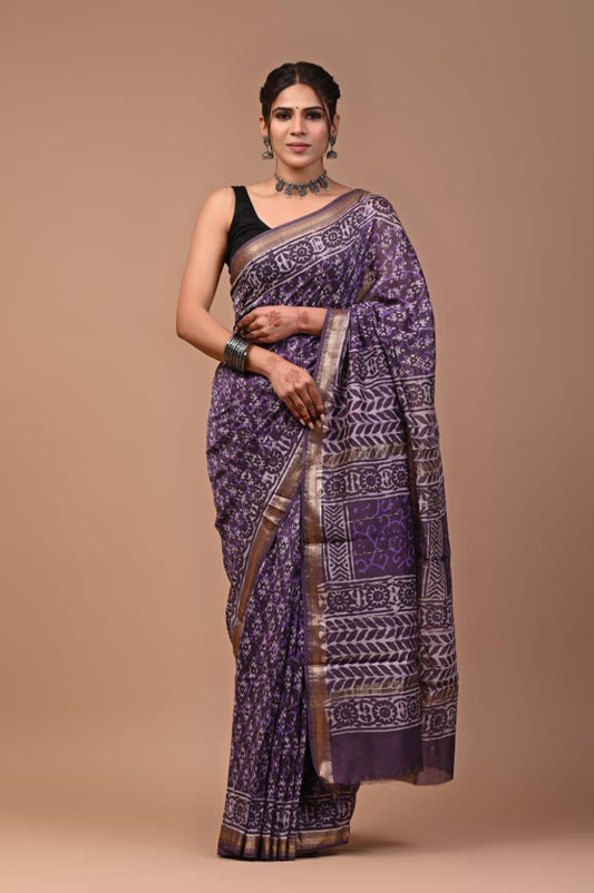 Premium Maheshwari Silk Saree (SWSRMAH28)