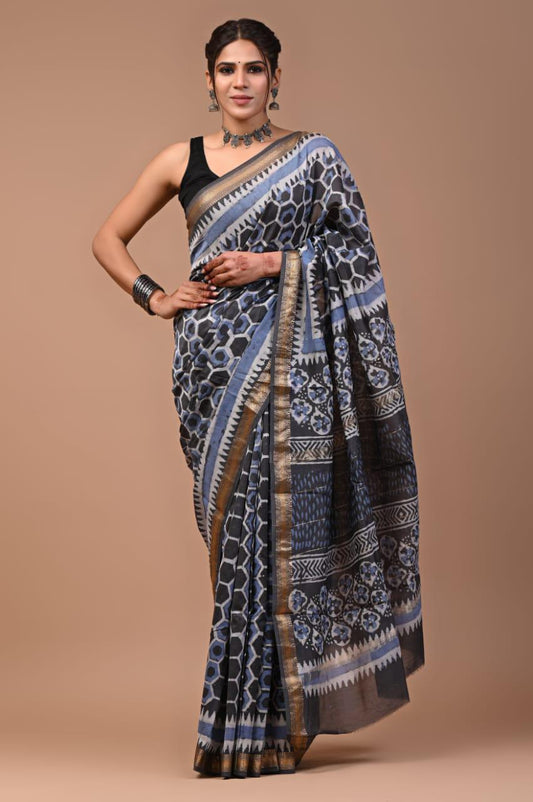 Premium Maheshwari Silk Saree (SWSRMAH30)