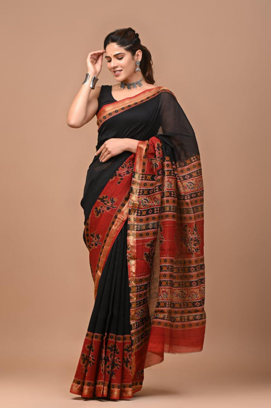 Premium Maheshwari Silk Saree (SWSRMAH32)
