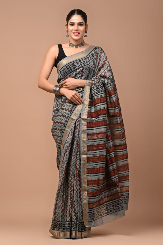 Premium Maheshwari Silk Saree (SWSRMAH34)