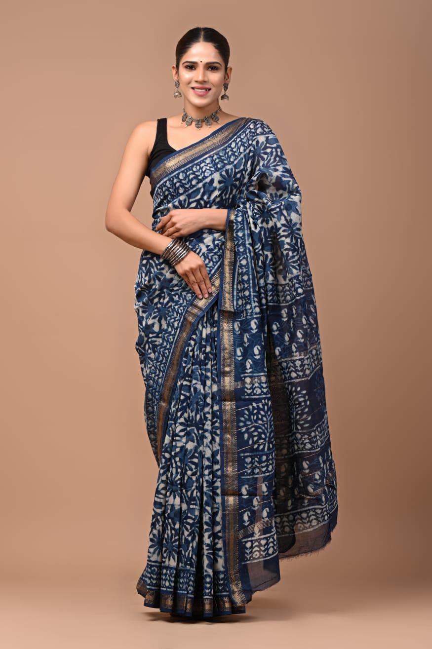 Premium Maheshwari Silk Saree (SWSRMAH38)