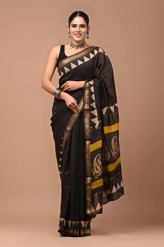 Premium Maheshwari Silk Saree (SWSRMAH39)