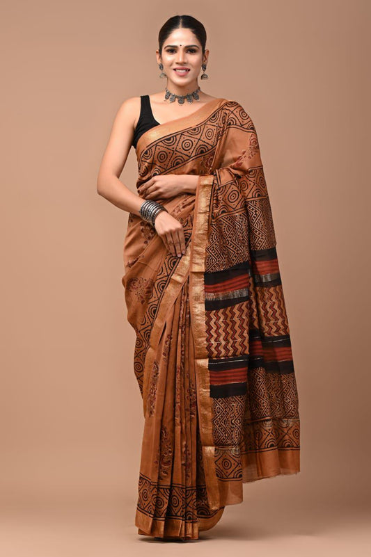 Premium Maheshwari Silk Saree (SWSRMAH41)
