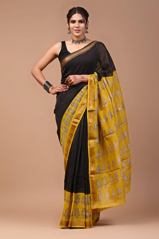 Premium Maheshwari Silk Saree (SWSRMAH44)