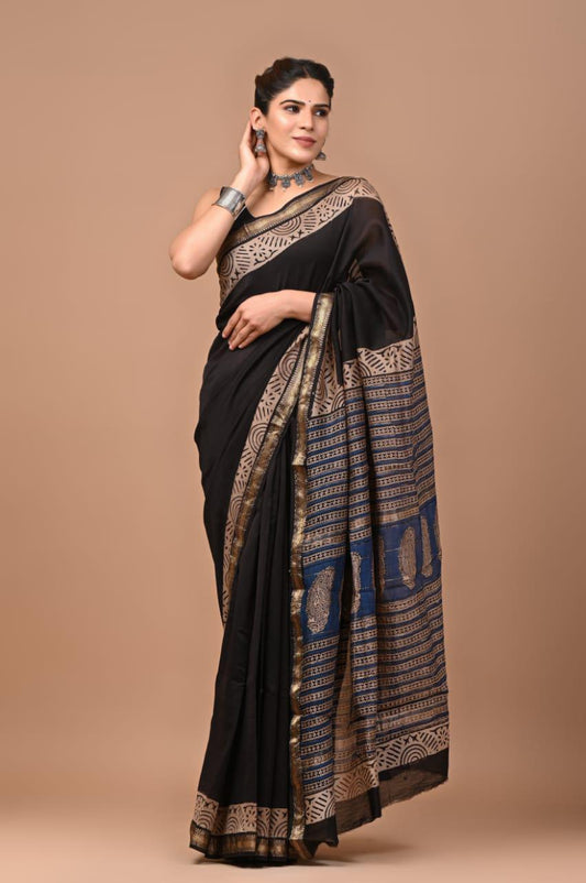 Premium Maheshwari Silk Saree (SWSRMAH46)