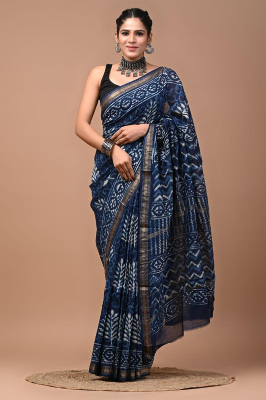 Premium Maheshwari Silk Saree (SWSRMAH47)