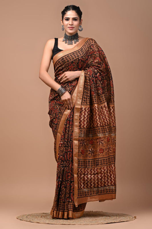 Premium Maheshwari Silk Saree (SWSRMAH49)
