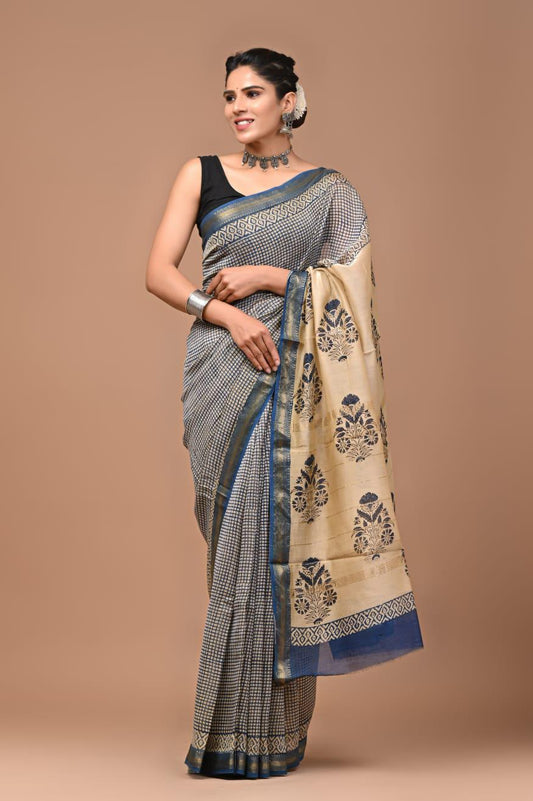 Premium Maheshwari Silk Saree (SWSRMAH50)