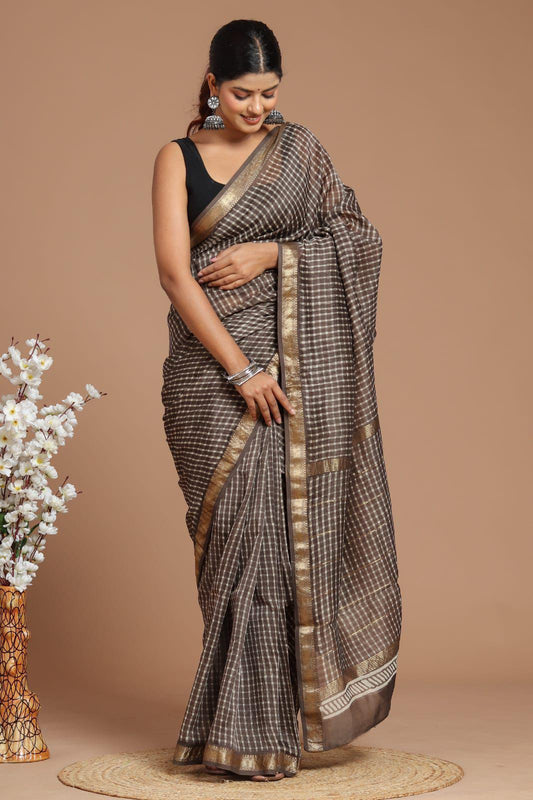 Premium Maheshwari Silk Saree (SWSRMAH51)